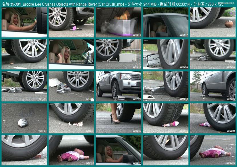 th-301_Brooke Lee Crushes Objects with Range Rover (Car Crush)